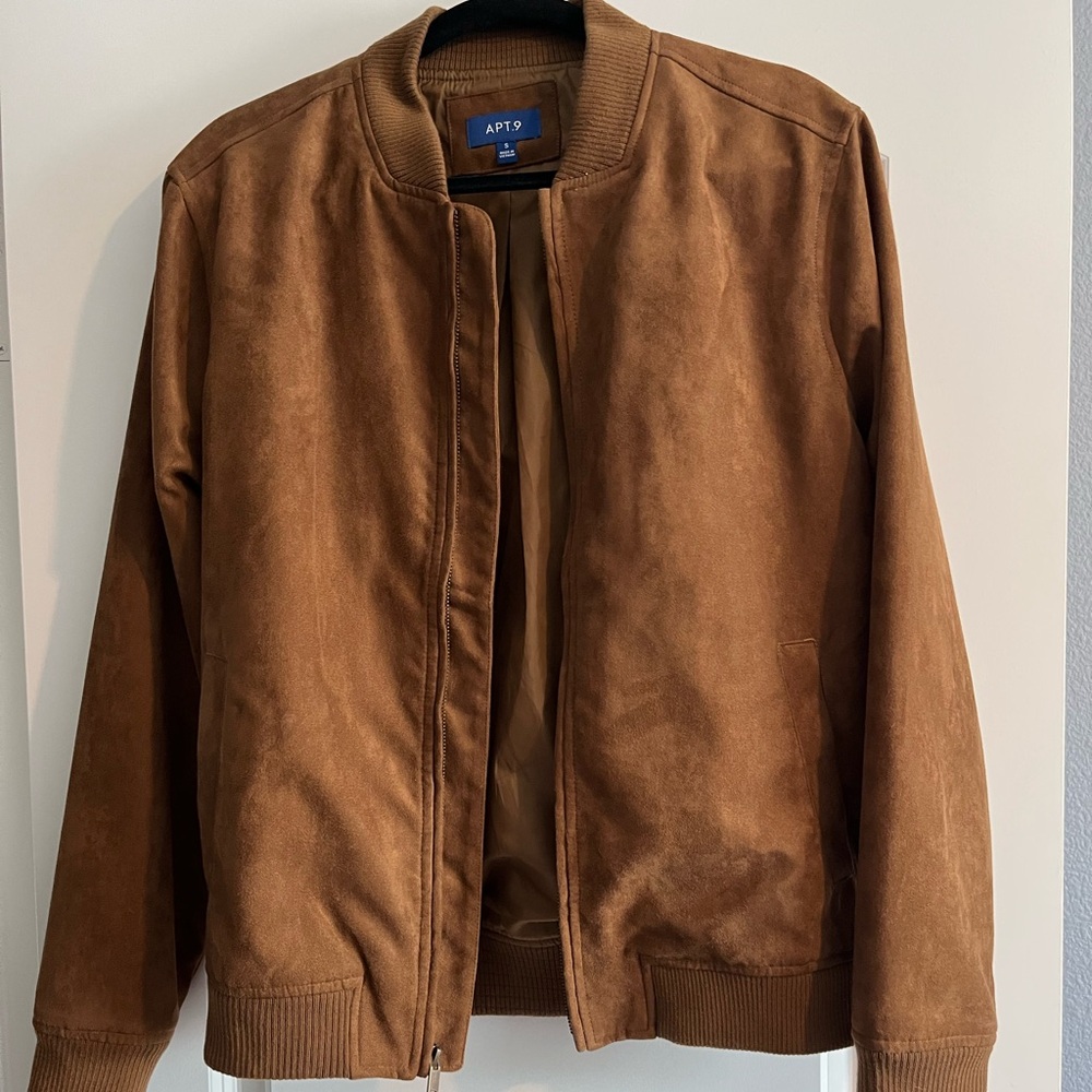 Apt. 9 Suede bomber jacket